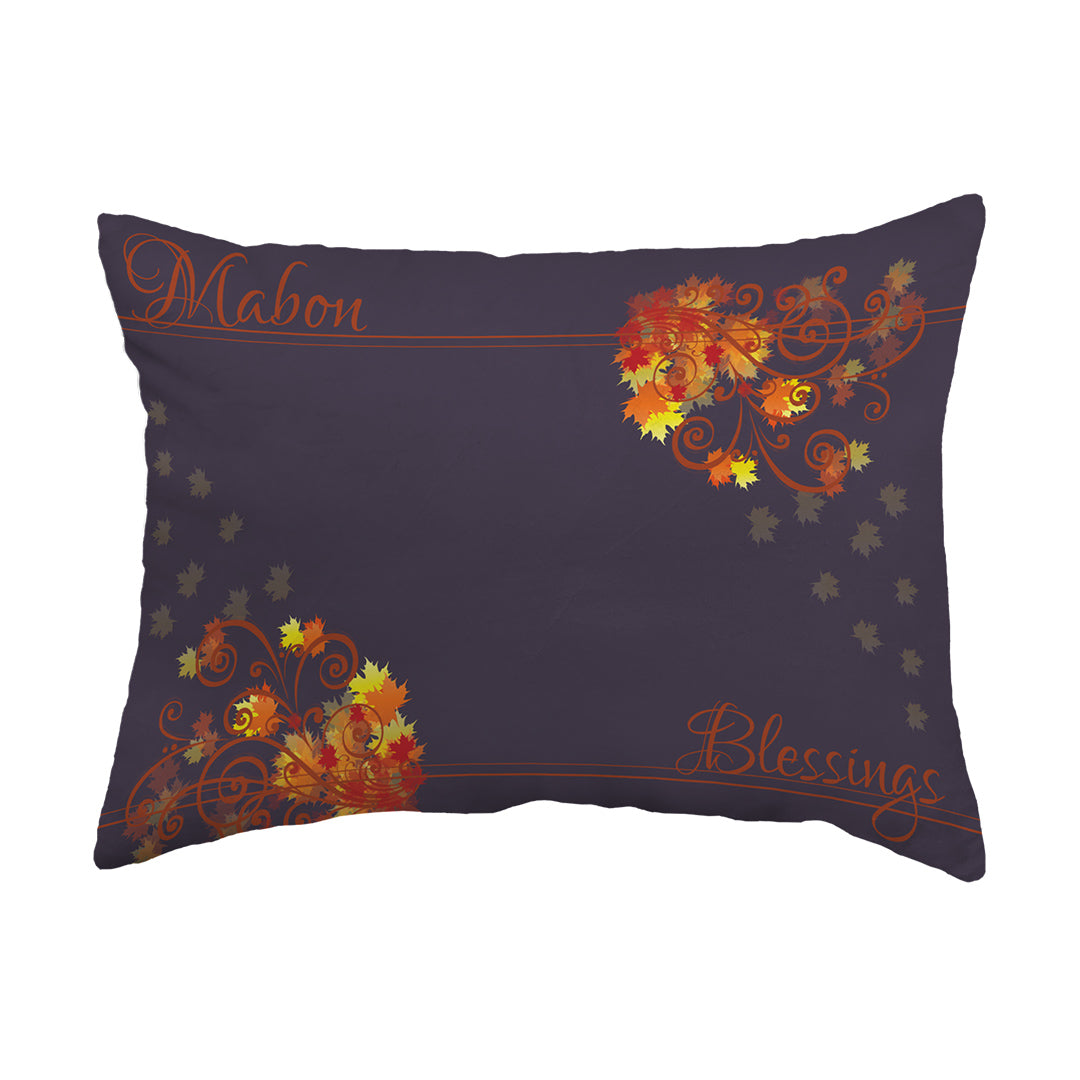 Throw Pillow Mabon Blessings Swirls