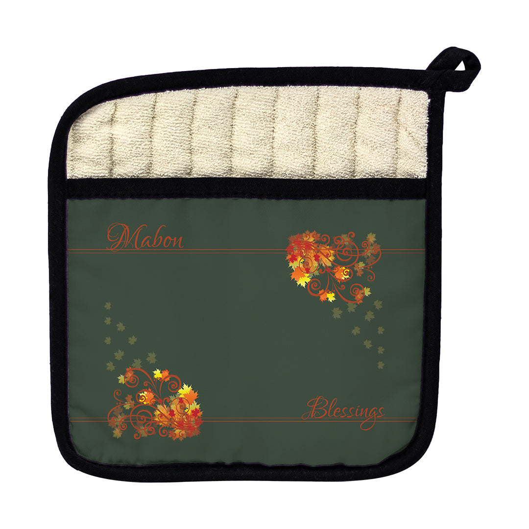 Pot Holder Mabon Blessings Swirls