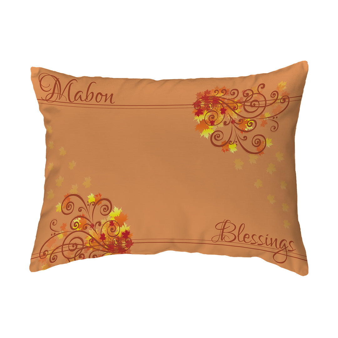 Throw Pillow Mabon Blessings Swirls