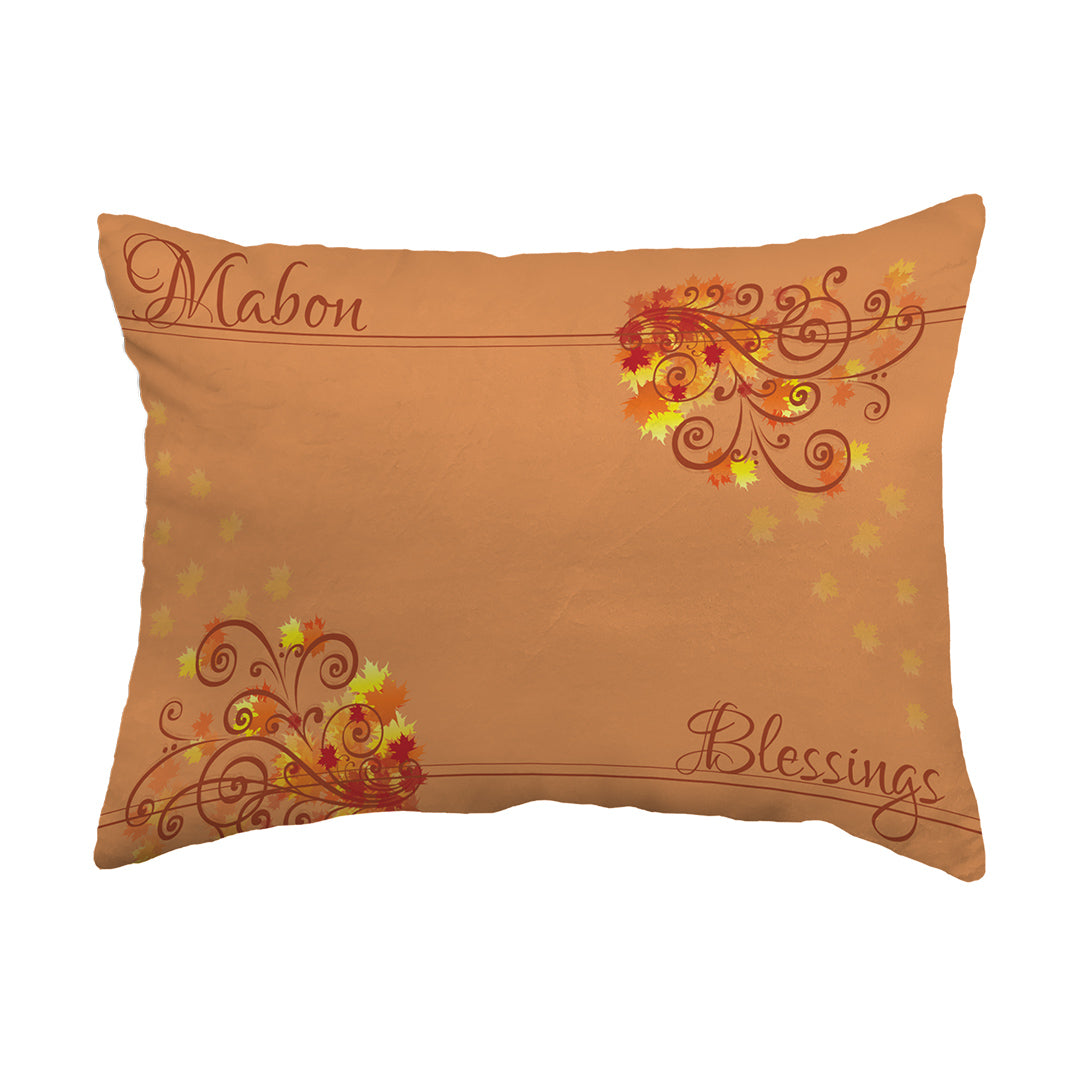 Throw Pillow Mabon Blessings Swirls