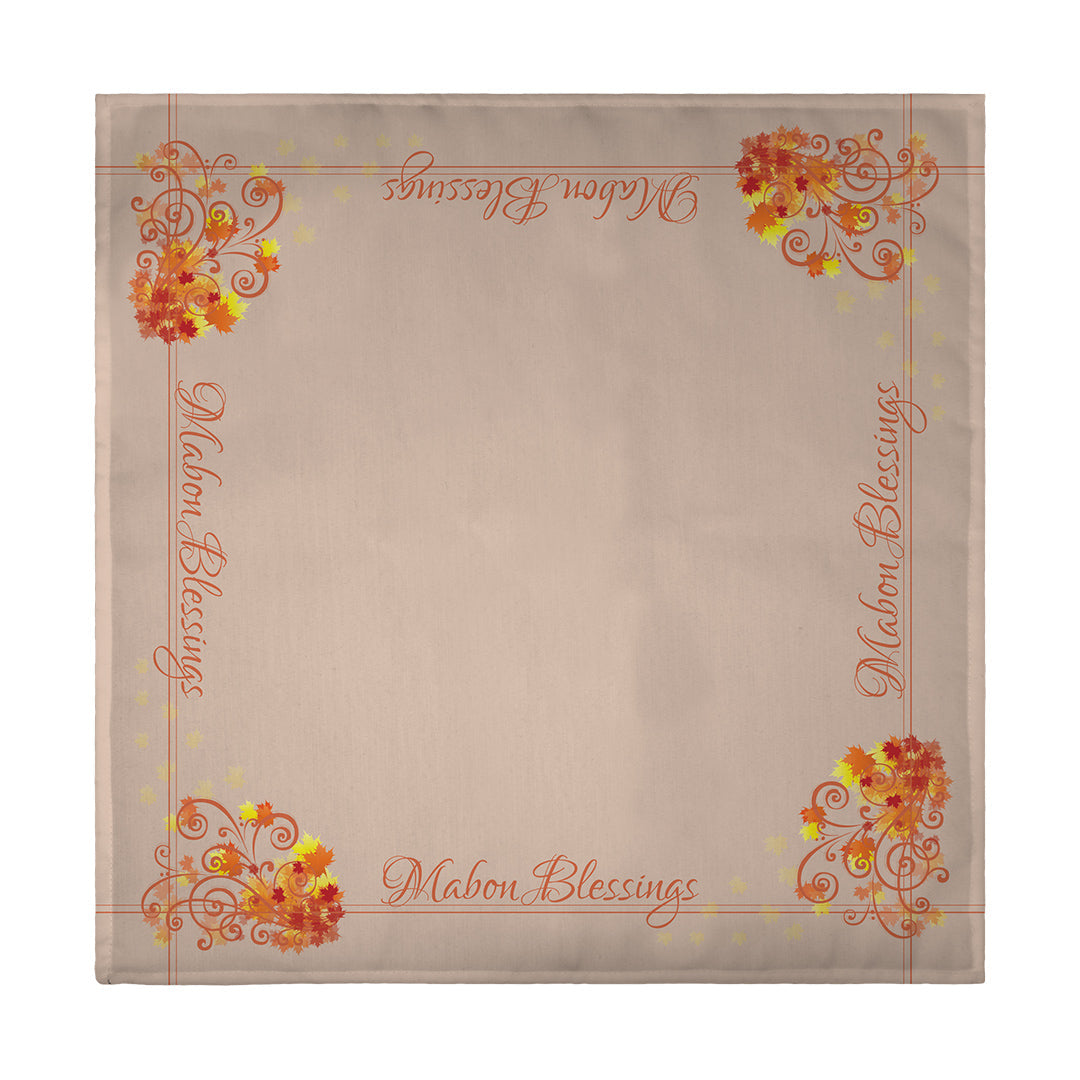 Napkin Mabon Blessings Swirls