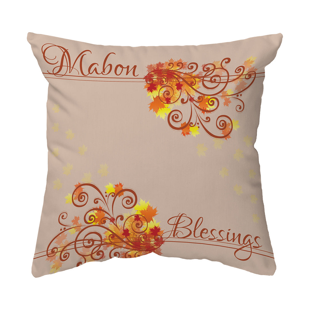 Zippered Pillow Shell Mabon Blessings Swirls