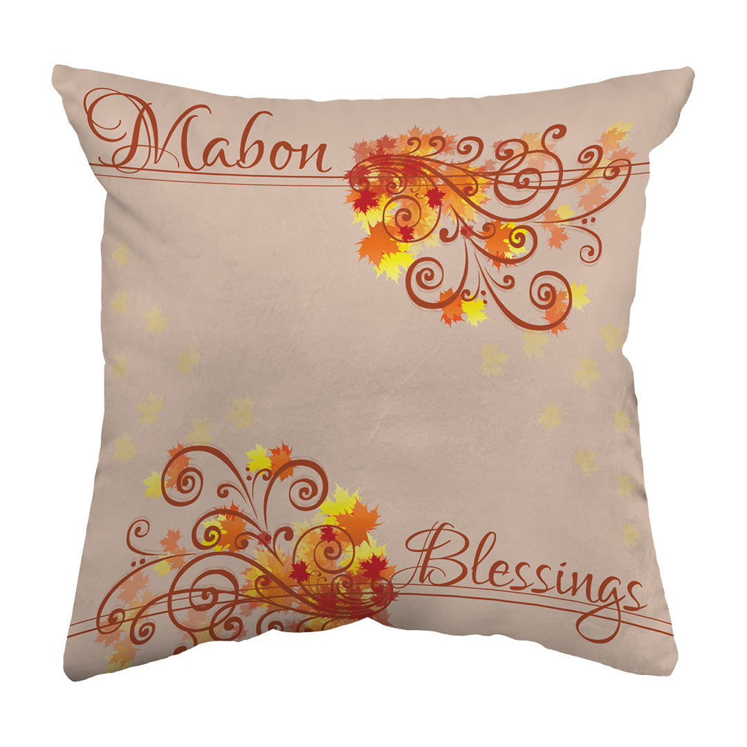 Zippered Pillow Shell Mabon Blessings Swirls