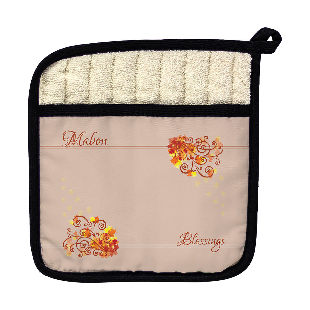 Pot Holder Mabon Blessings Swirls