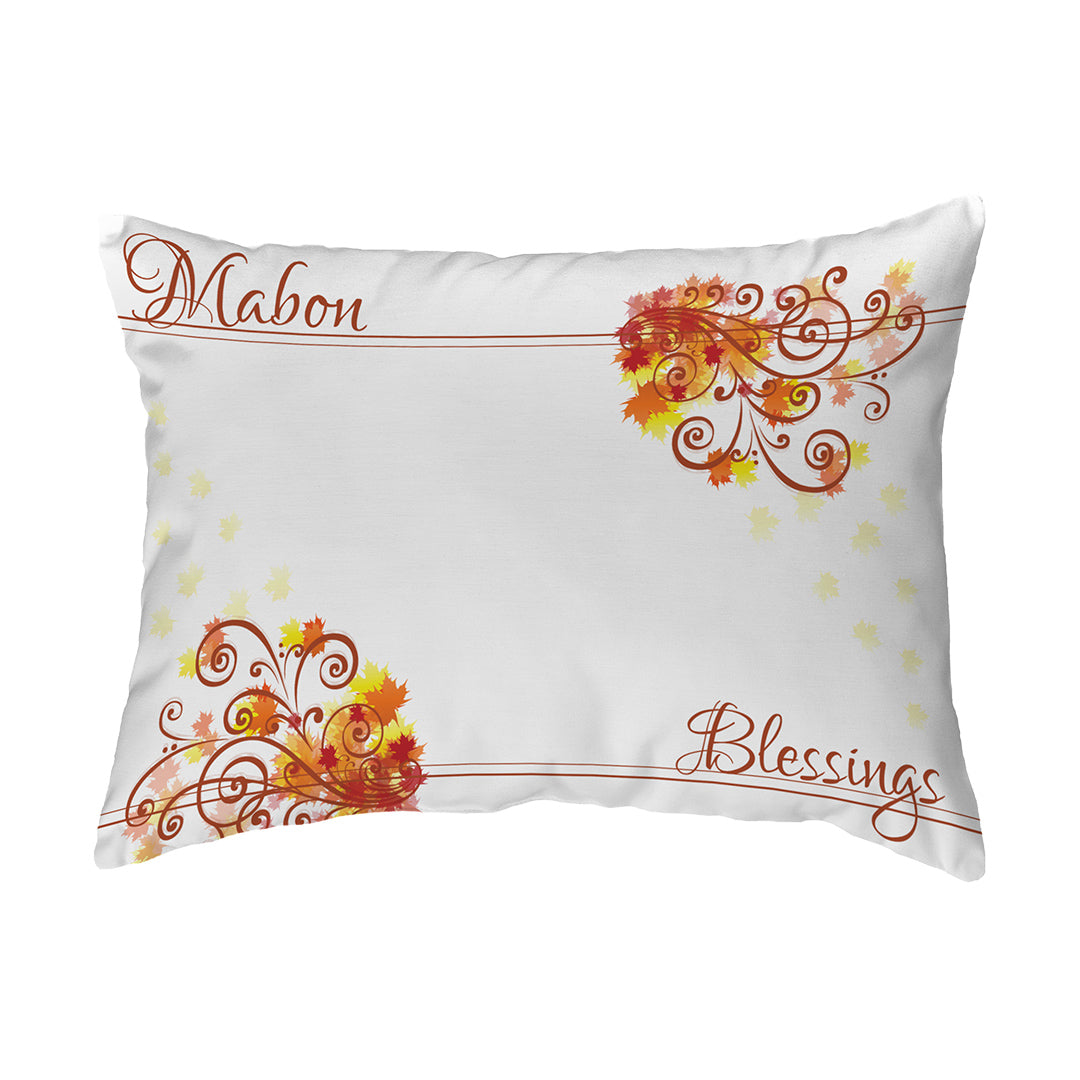 Throw Pillow Mabon Blessings Swirls