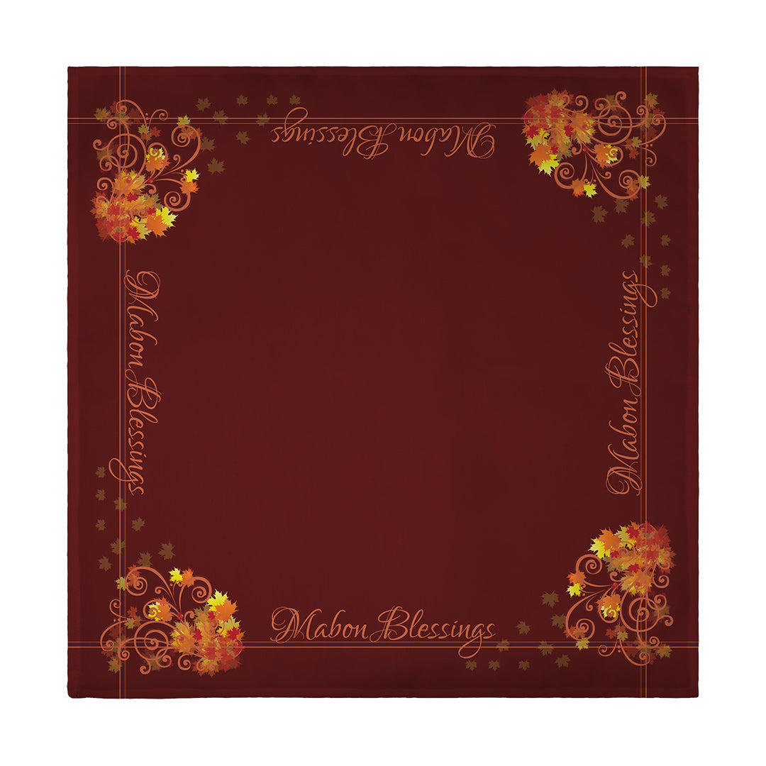 Napkin Mabon Blessings Swirls