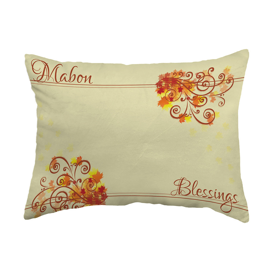 Throw Pillow Mabon Blessings Swirls