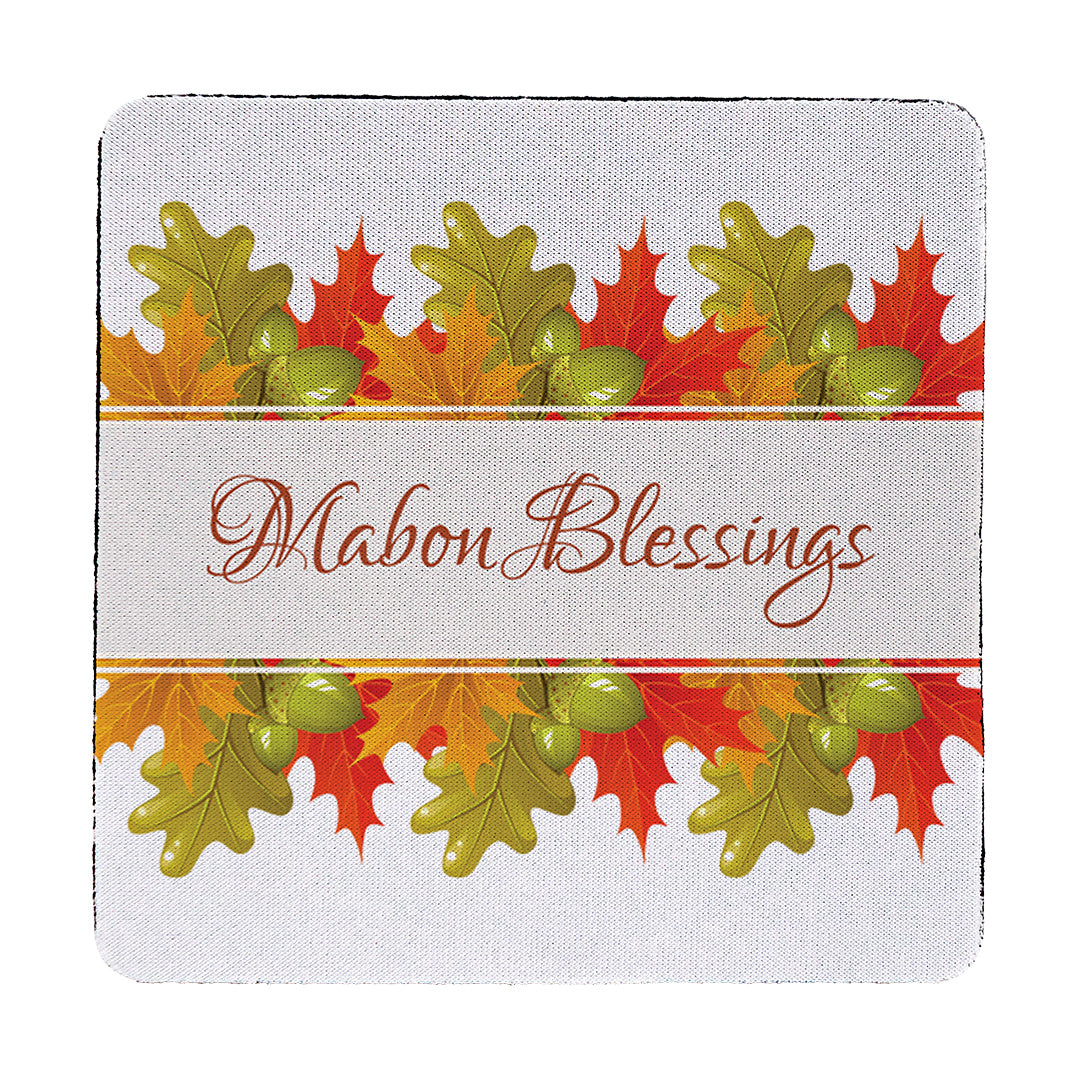 Coaster Mabon Blessings Leaves