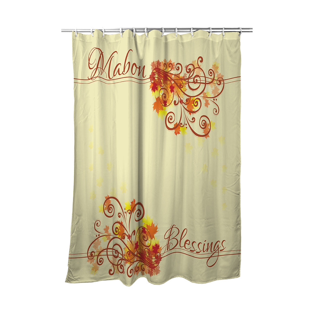 Shower Curtain Mabon Blessings Swirls