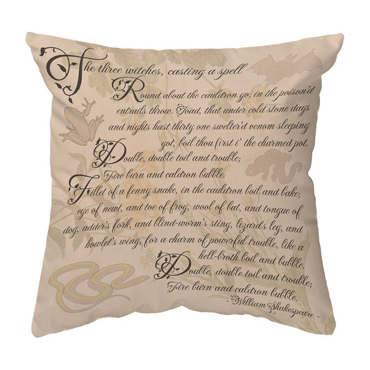 Zippered Pillow Shell Macbeth Spell