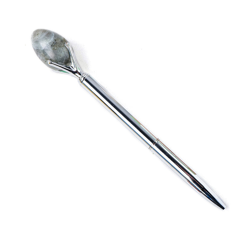 Ballpoint Pen with Polished Stone Egg