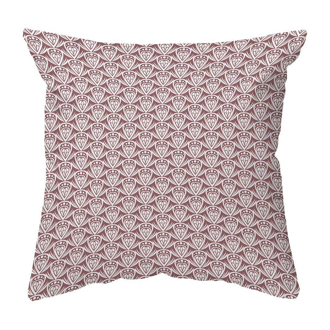 Throw Pillow Patterned Drop Colored