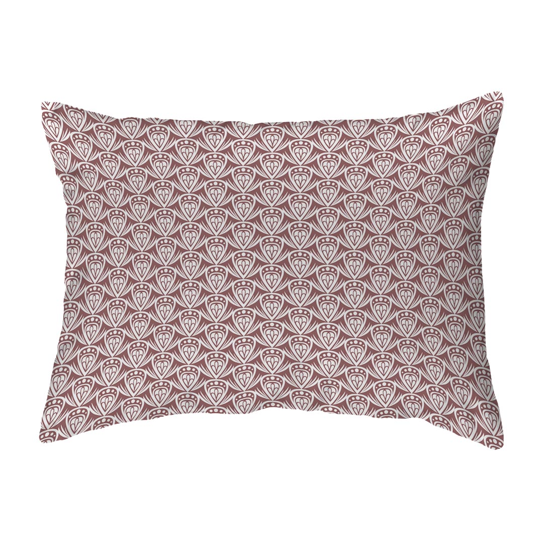 Throw Pillow Patterned Drop Colored