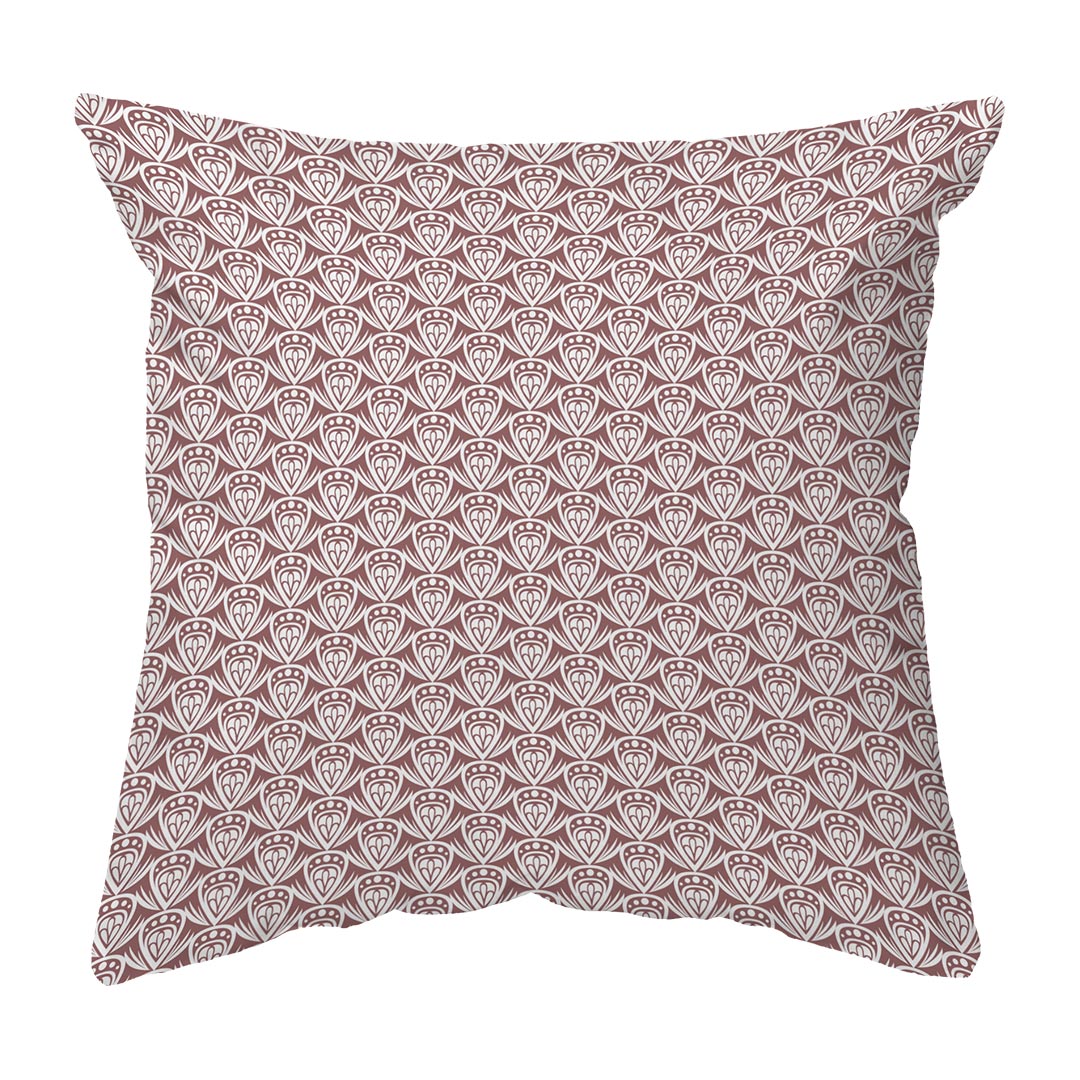 Throw Pillow Patterned Drop Colored