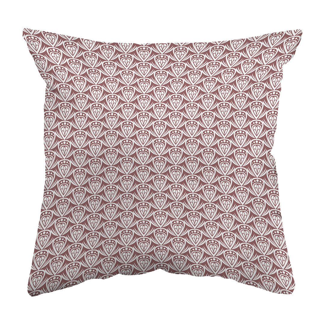Throw Pillow Patterned Drop Colored