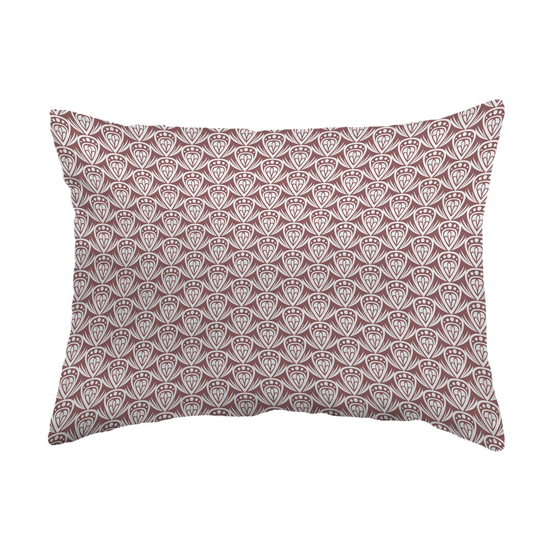 Throw Pillow Patterned Drop Colored