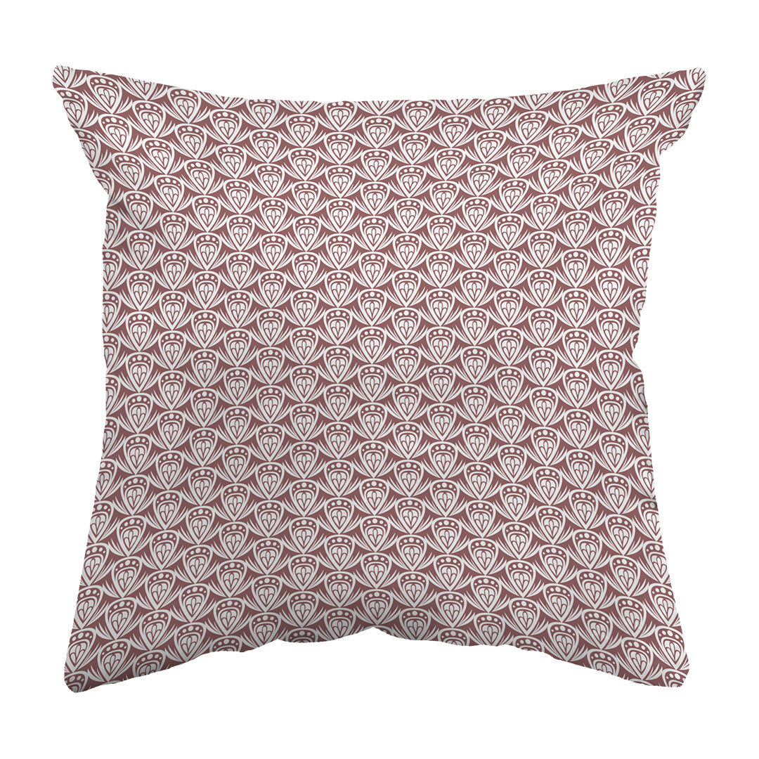 Throw Pillow Patterned Drop Colored