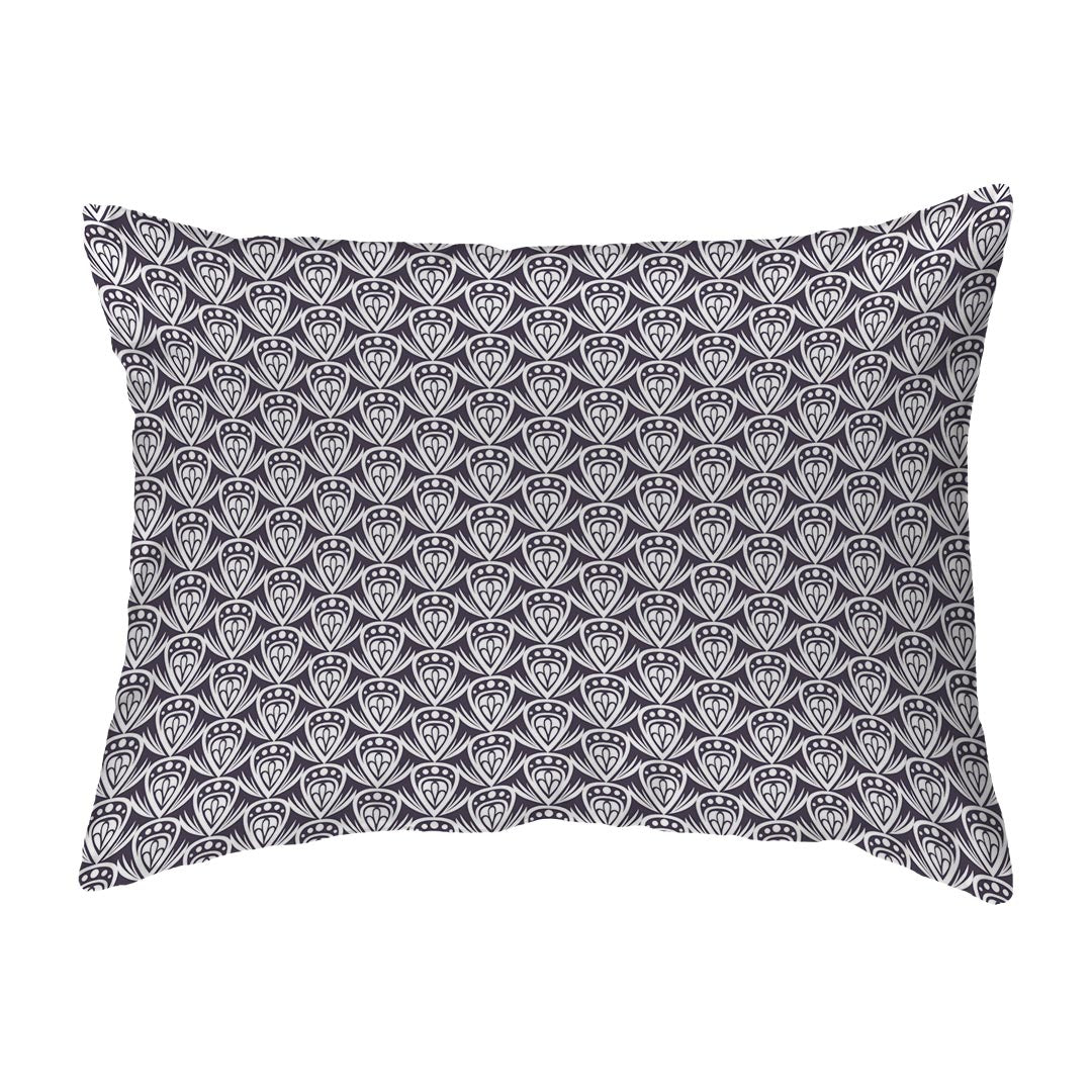 Throw Pillow Patterned Drop Colored