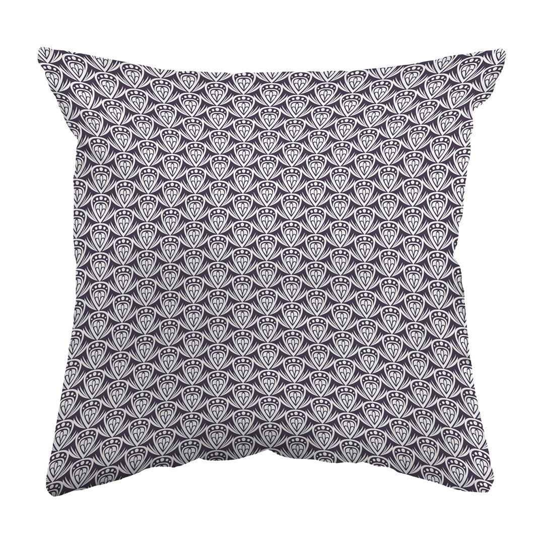 Throw Pillow Patterned Drop Colored