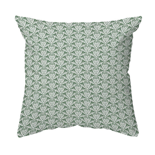 Throw Pillow Patterned Drop Colored