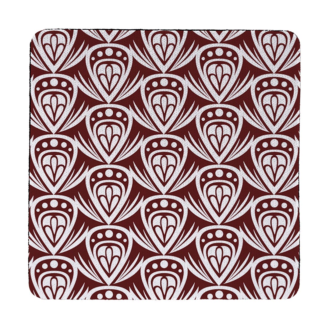 Coaster Patterned Drop Colored