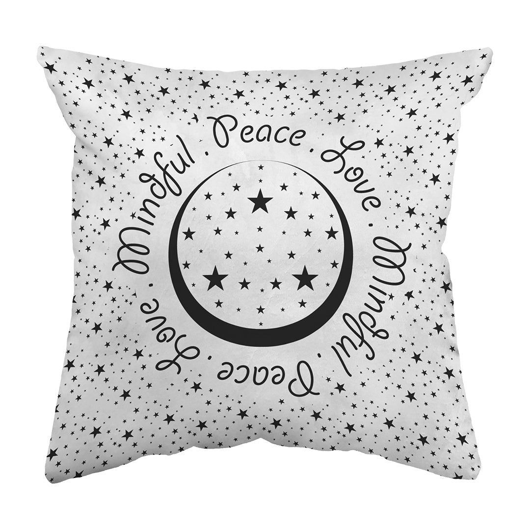 Throw Pillow Peace.Love.Mindful