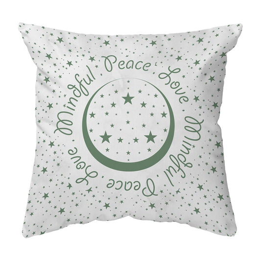 Throw Pillow Peace.Love.Mindful