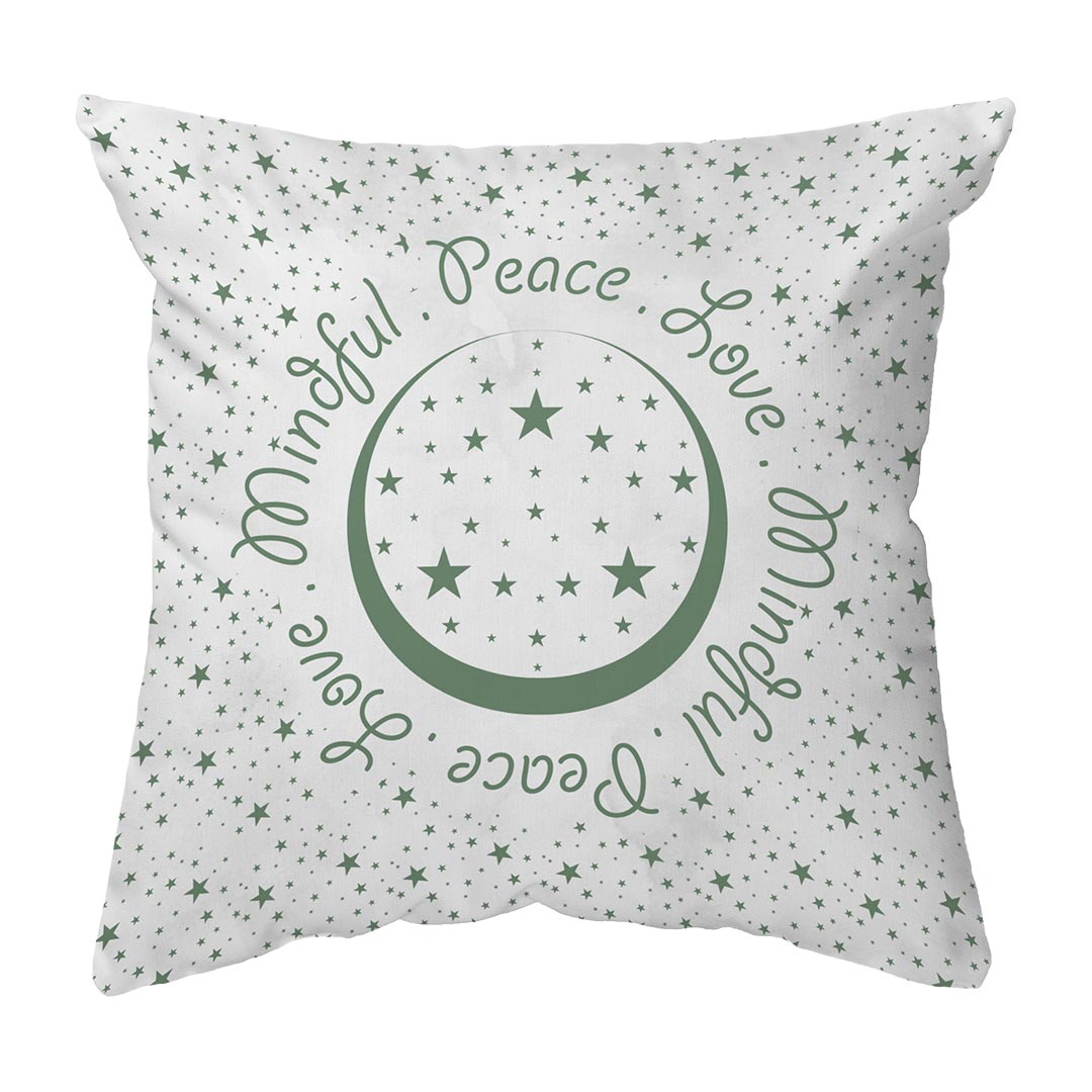 Zippered Pillow Peace.Love.Mindful