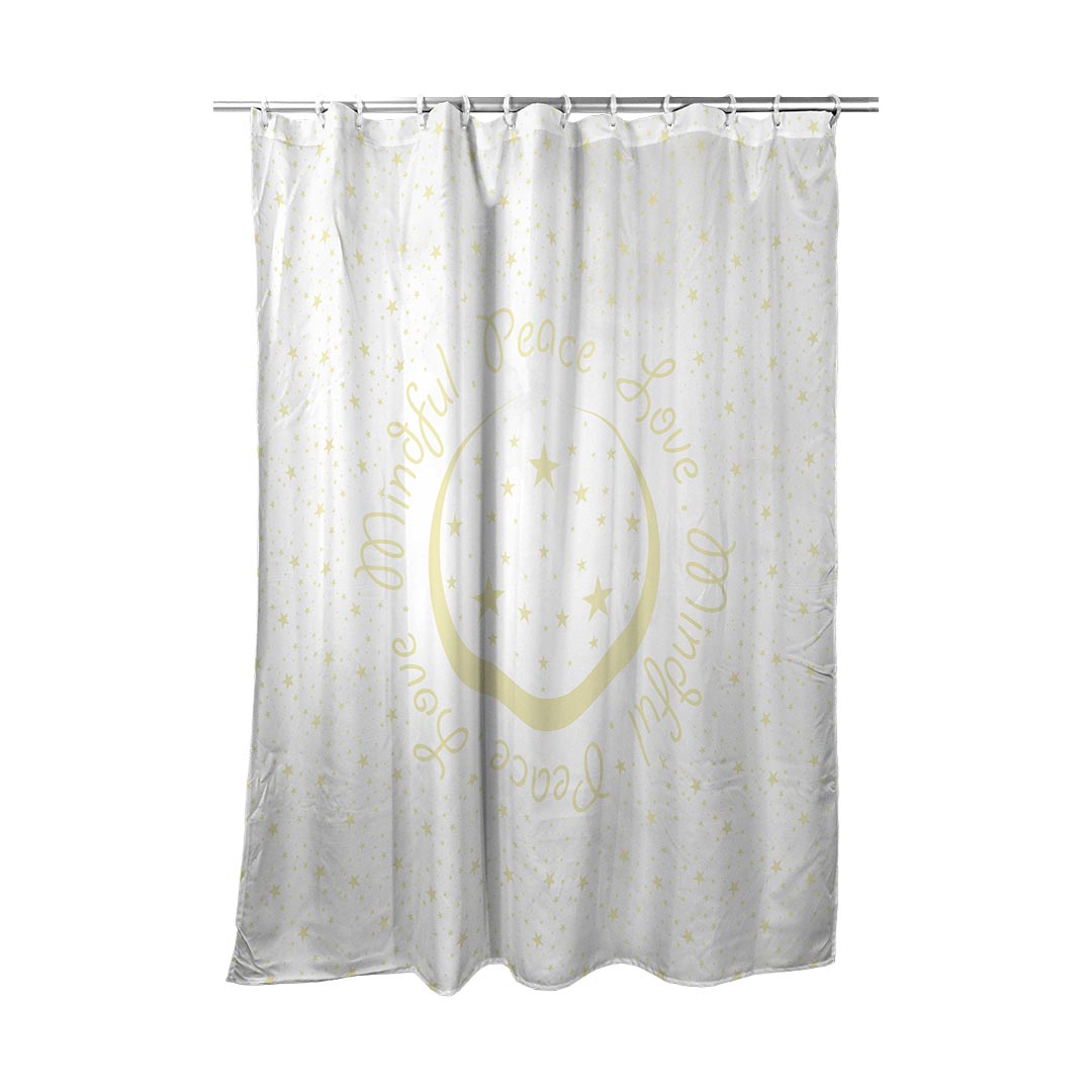 Shower Curtain Peace.Love.Mindful