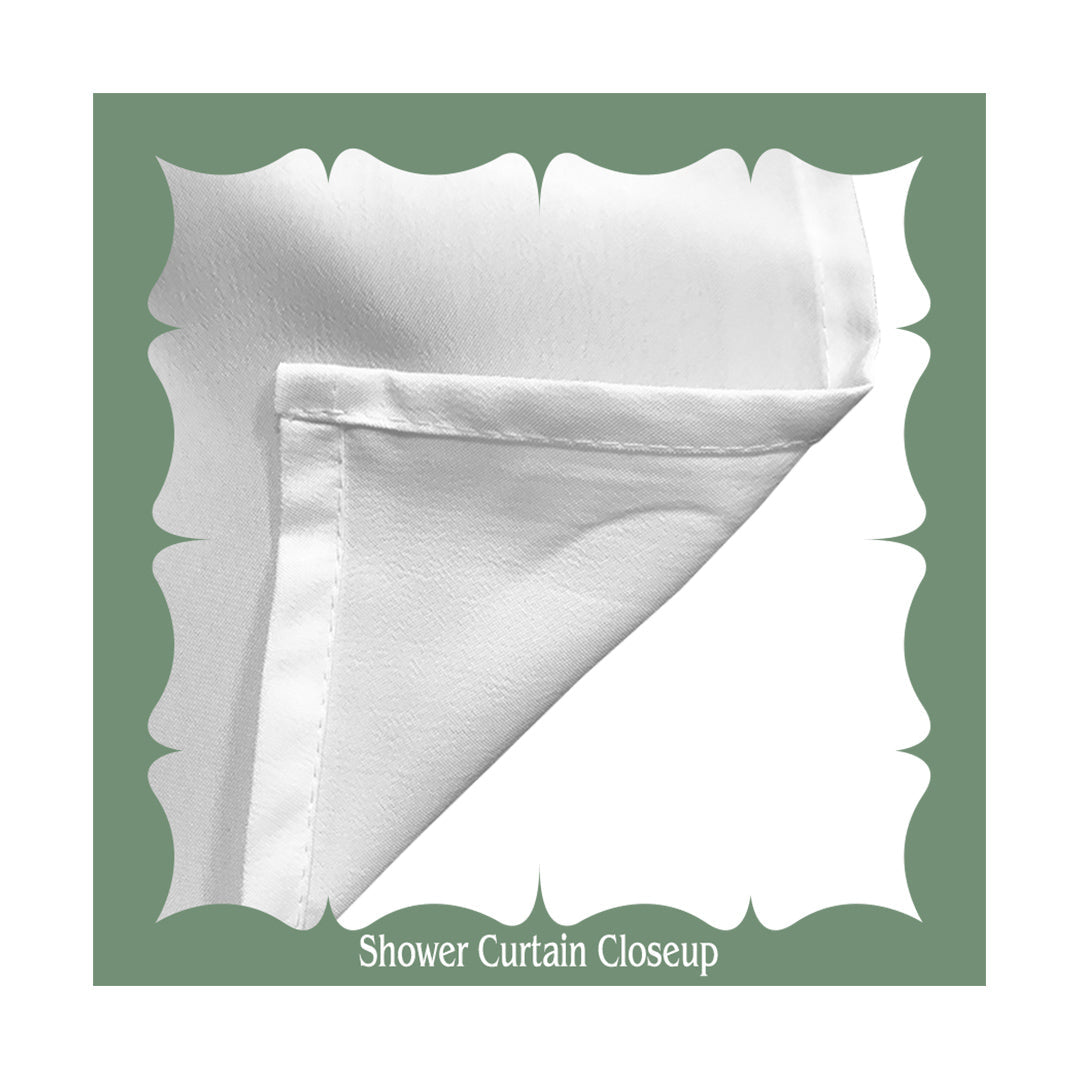 Shower Curtain Delicate Heart Pattern