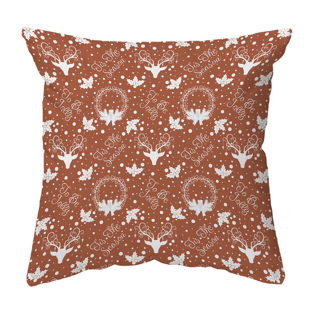 Zippered Pillow Shell Yule Pattern