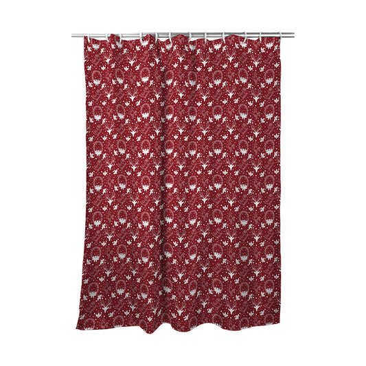 Shower Curtain Yule Pattern