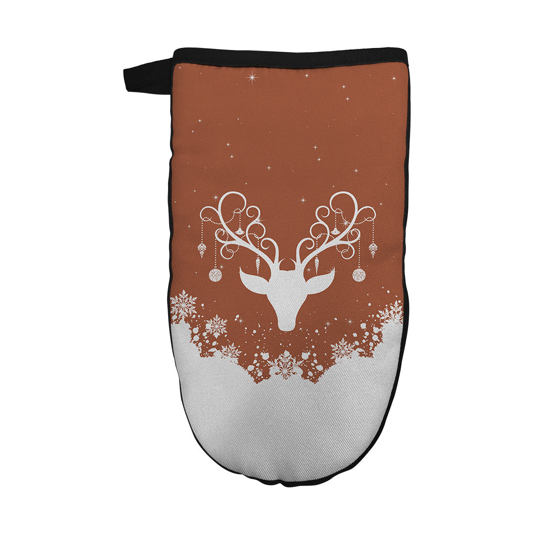 Oven Mitt Yule Stag