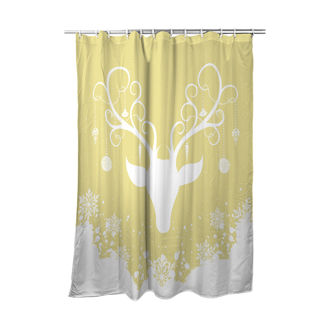 Shower Curtain Yule Stag