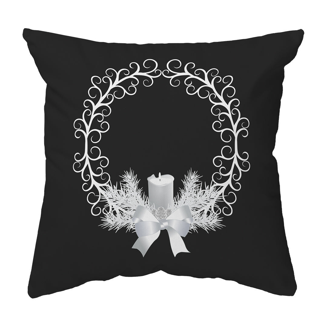 Zippered Pillow Shell Yule Wreath