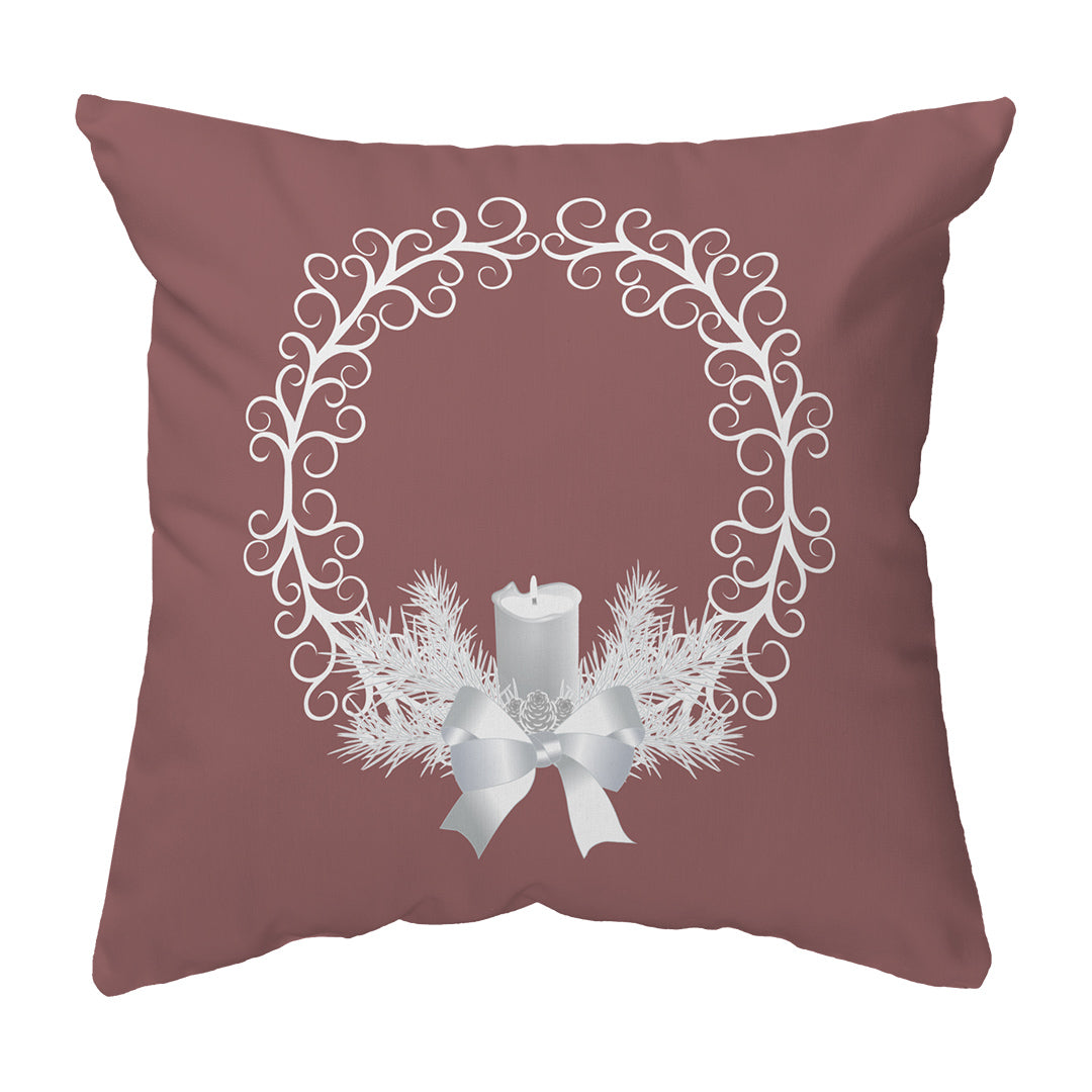 Zippered Pillow Shell Yule Wreath