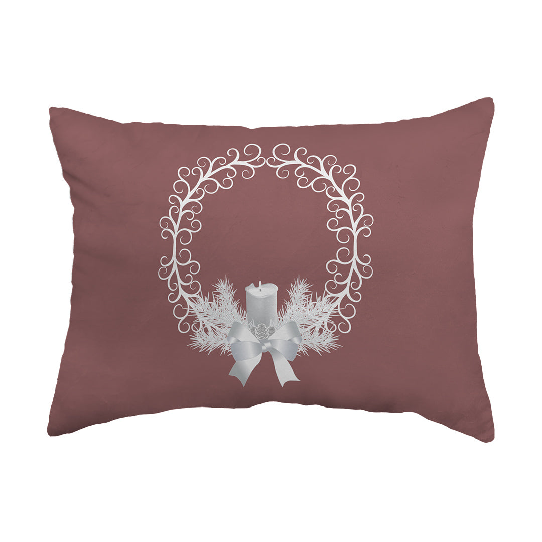 Zippered Pillow Yule Wreath