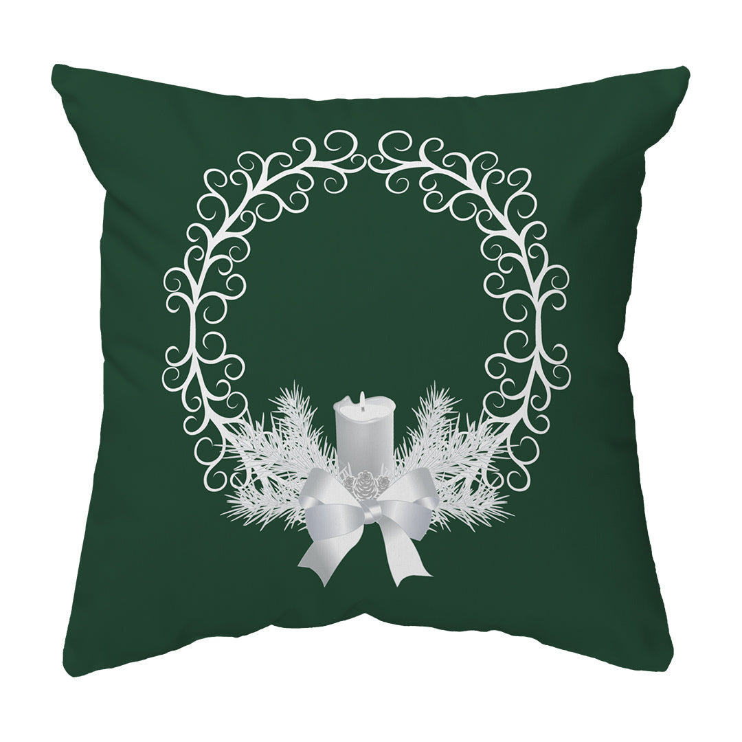 Zippered Pillow Shell Yule Wreath