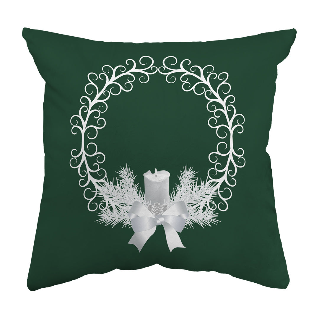 Zippered Pillow Shell Yule Wreath