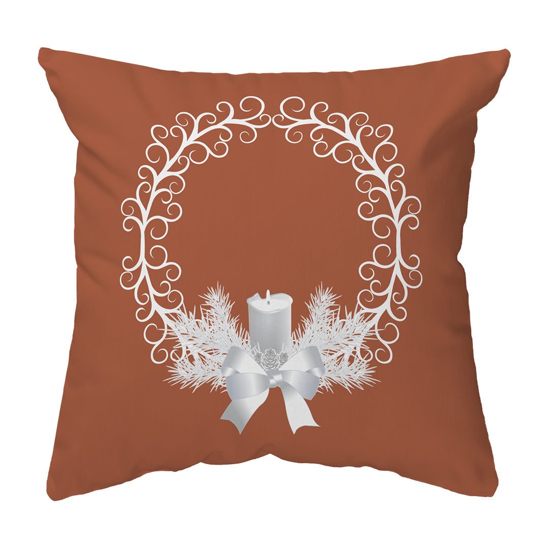 Zippered Pillow Yule Wreath