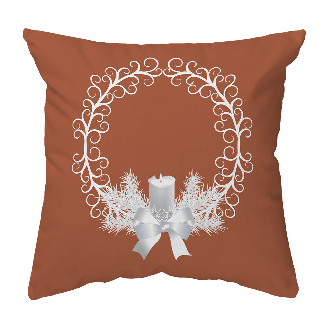 Zippered Pillow Shell Yule Wreath