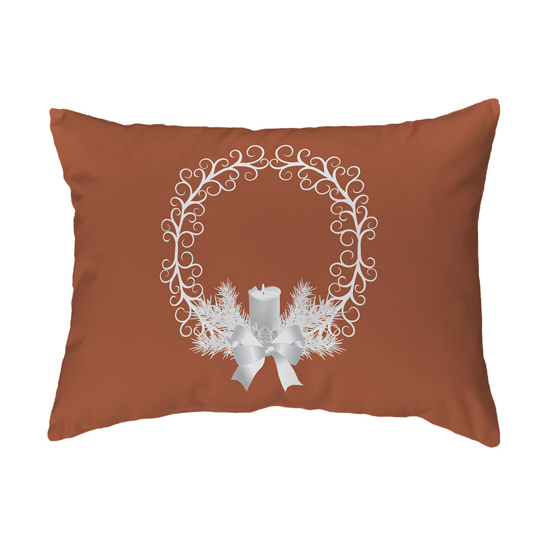 Zippered Pillow Shell Yule Wreath