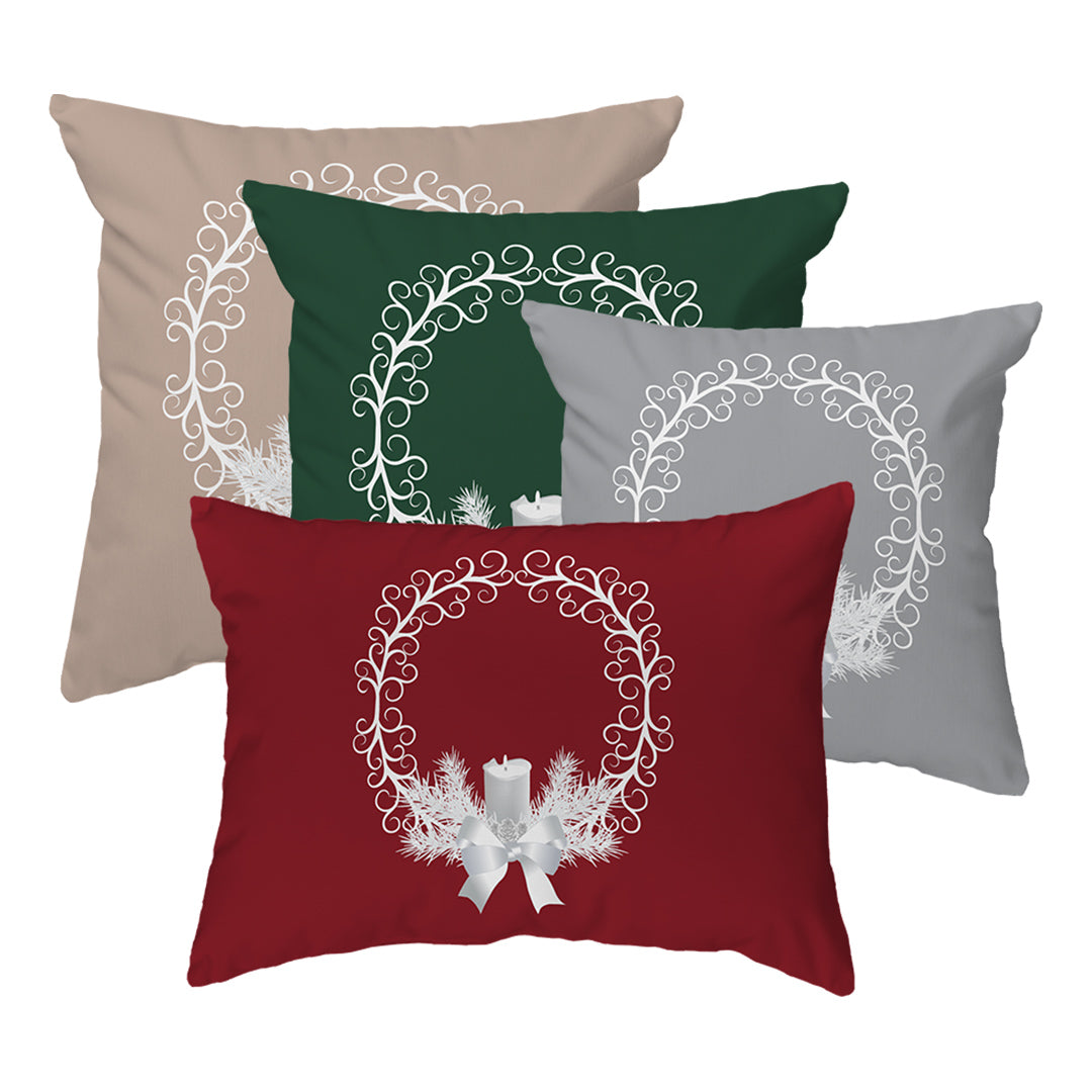 Zippered Pillow Shell Yule Wreath