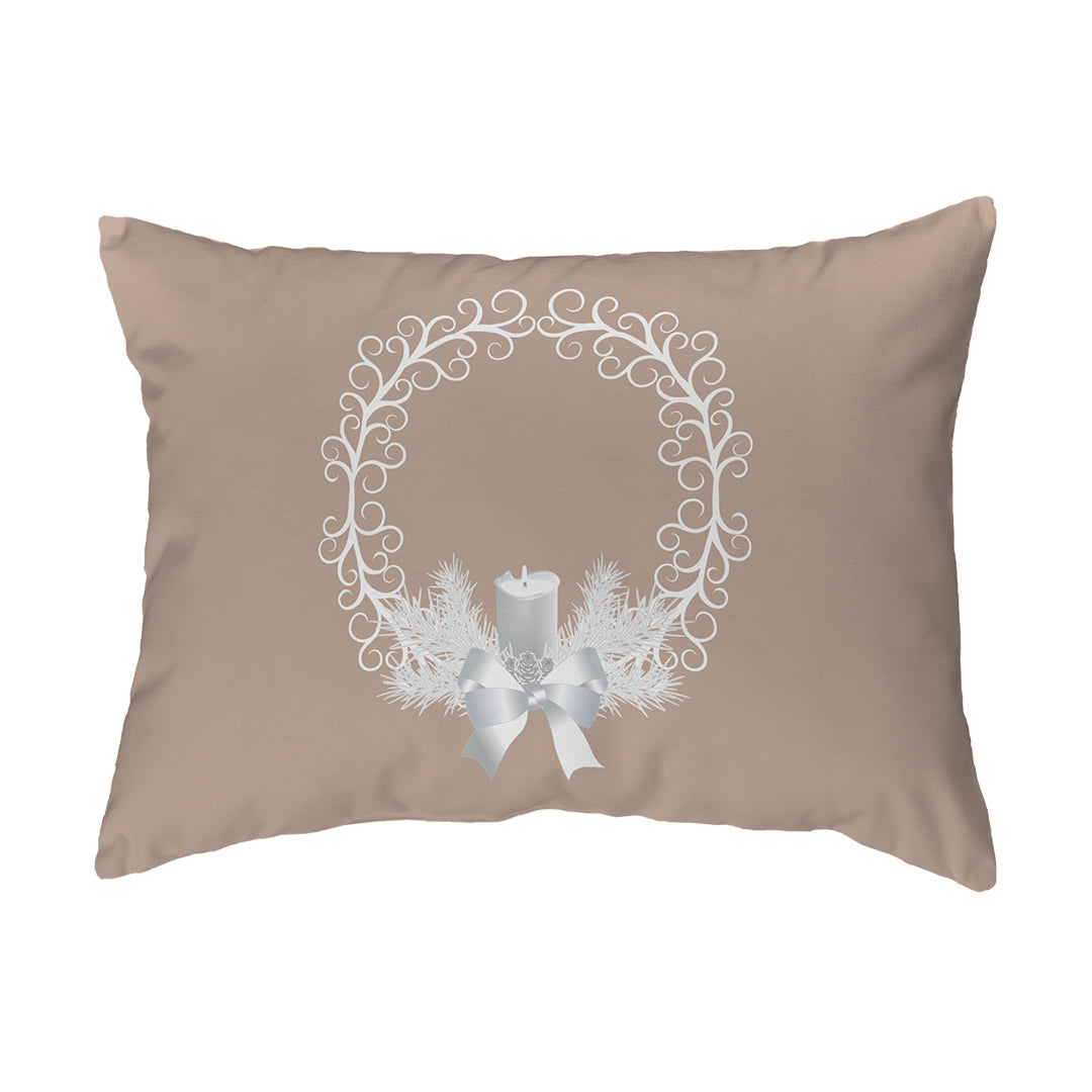 Zippered Pillow Shell Yule Wreath