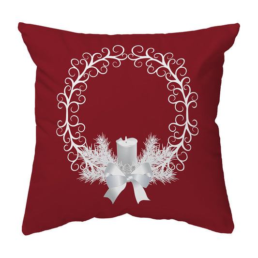 Zippered Pillow Yule Wreath