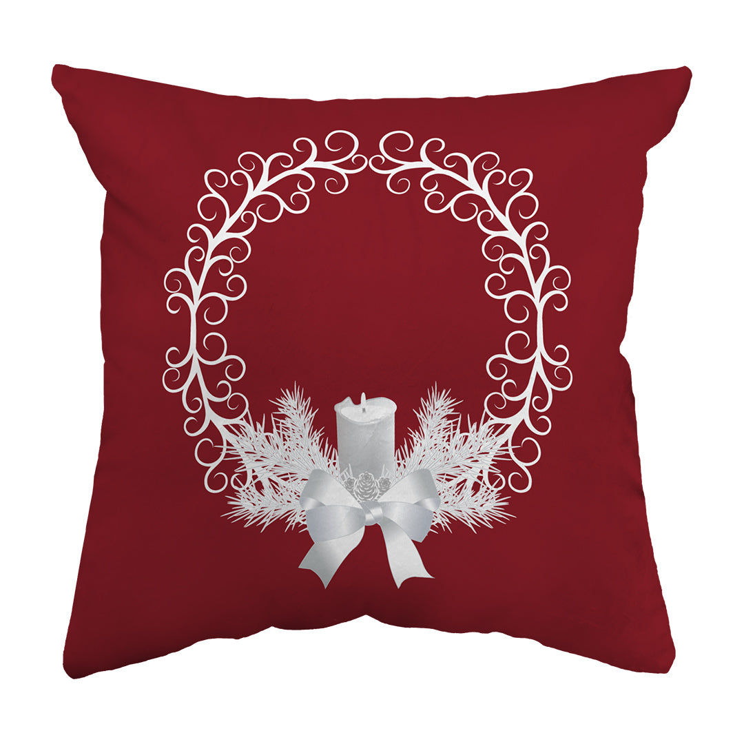 Zippered Pillow Shell Yule Wreath