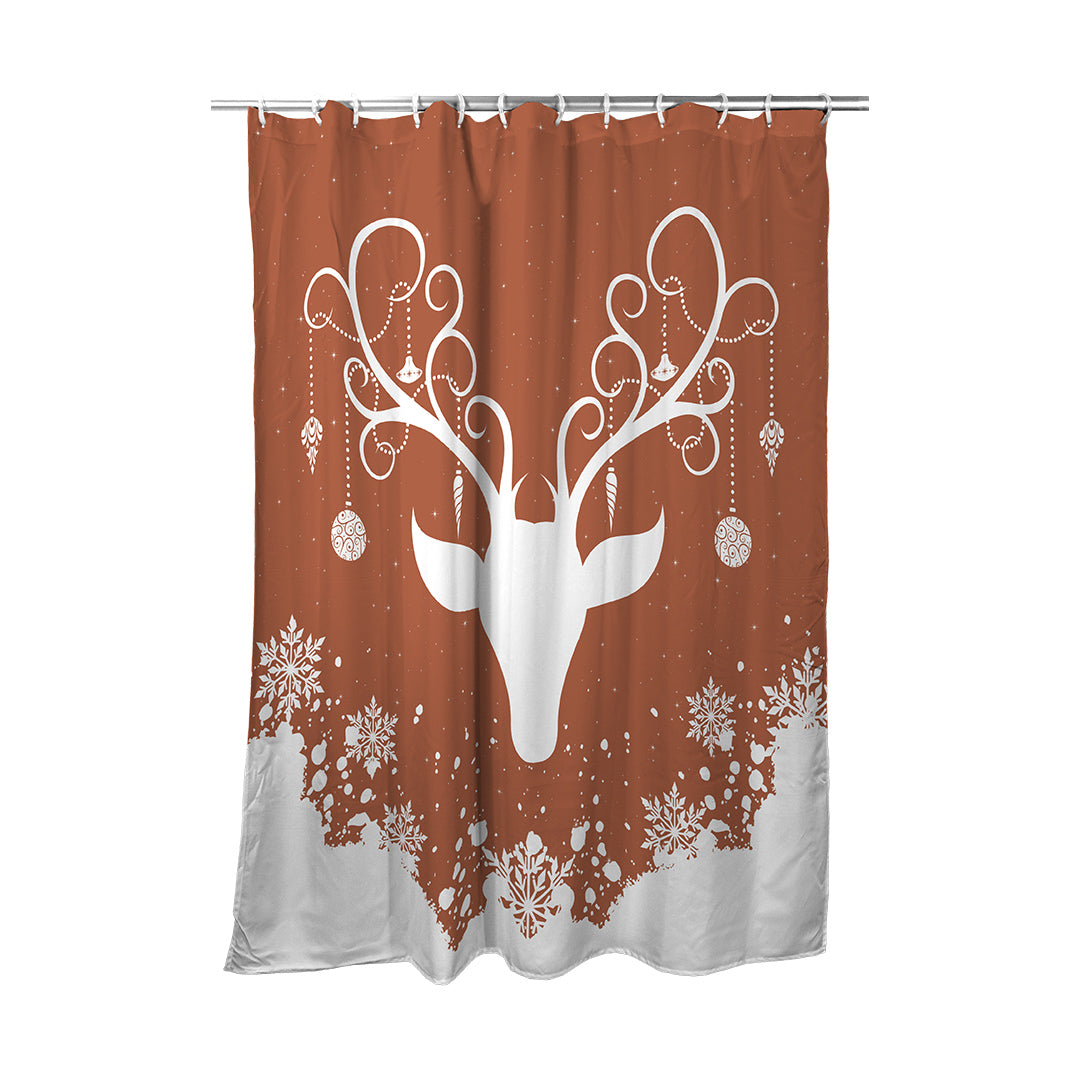 Shower Curtain Yule Stag