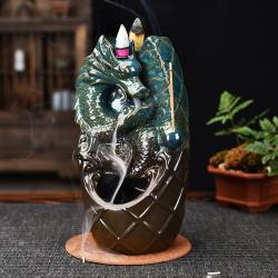 Incense Burner Backflow Dragon Waterfall Dual