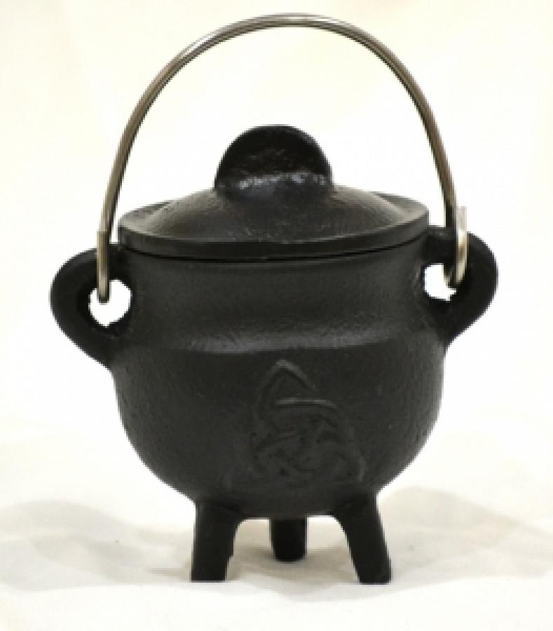 Cauldron Cast Iron with Lid 3"