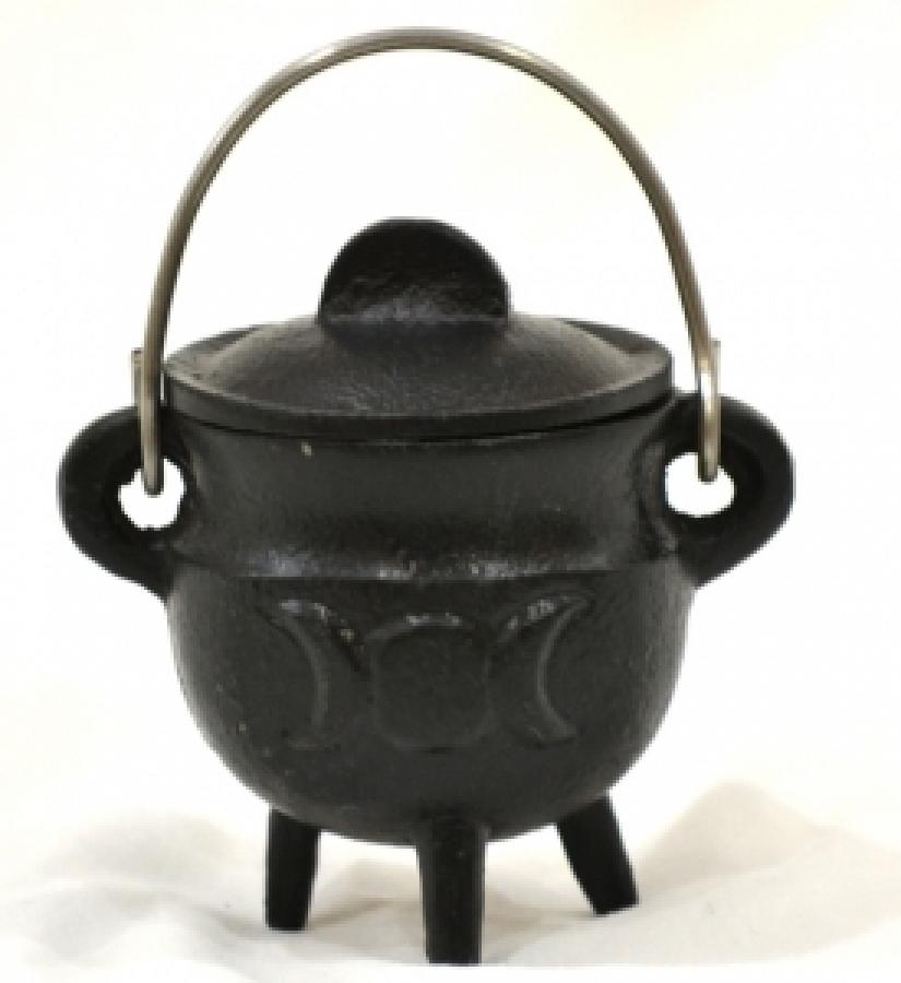 Cauldron Cast Iron with Lid 3"